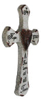 12"H Rustic Inspirational A Friend Loves At All Times Hope Joy Grace Wall Cross