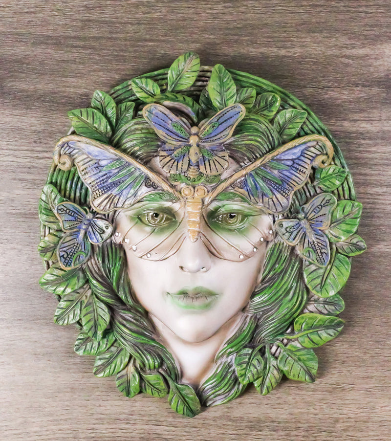 Celtic Greenwoman Tree Lady Gaia Ent Earth Goddess Butterfly Mask Wall Decor