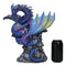 Ryvthys Air Elemental Blue Wind Rainbow Winged Dragon On Lightning Clouds Statue