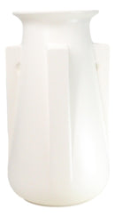 Ebros Teco Art Pottery by Frank Lloyd Wright Matte Vase (Buttress 4 - White)