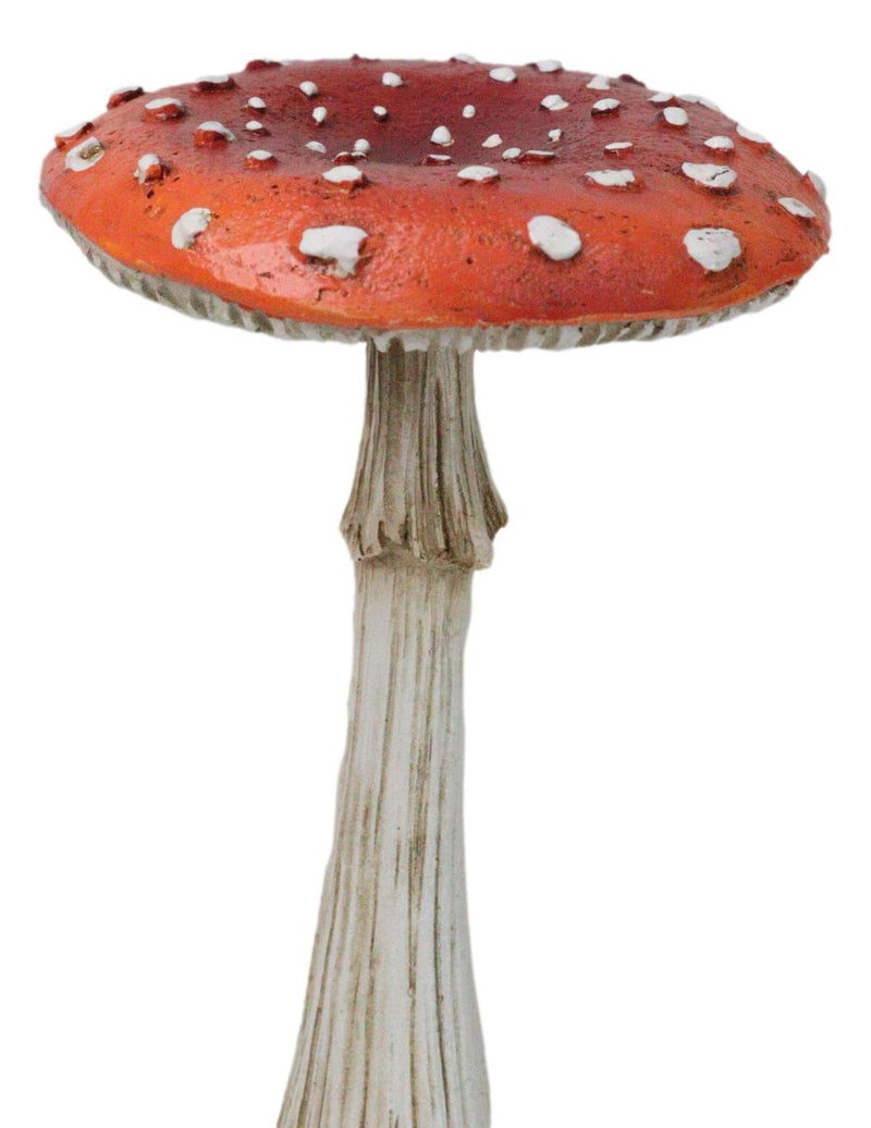 Enchanted Fairy Garden Pillar Toadstool Mushroom Home Decor Figurine 6.75"H