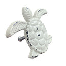 Pack Of 6 Aged White Swimming Marine Sea Turtle Drawer Cabinet Door Pull Knobs