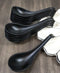 Contemporary Black Melamine Asian Soup Spoons With Ladle Hook Pack Of 12 Set