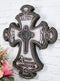 Inspirational Hope Faith A Friend Loves at All Times Fleur De Lis Wall Cross