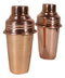 Transitional Modern Chic Style Stainless Steel Copper Finish Salt Pepper Shakers