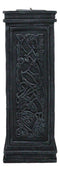 Wicca Celtic Knotwork Sacred Symbols Dark Art Votive Column Candle Holder Stand