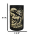 Gothic Poe's Raven On Skull And Books Of Bibliography LED Etched Glass Lantern