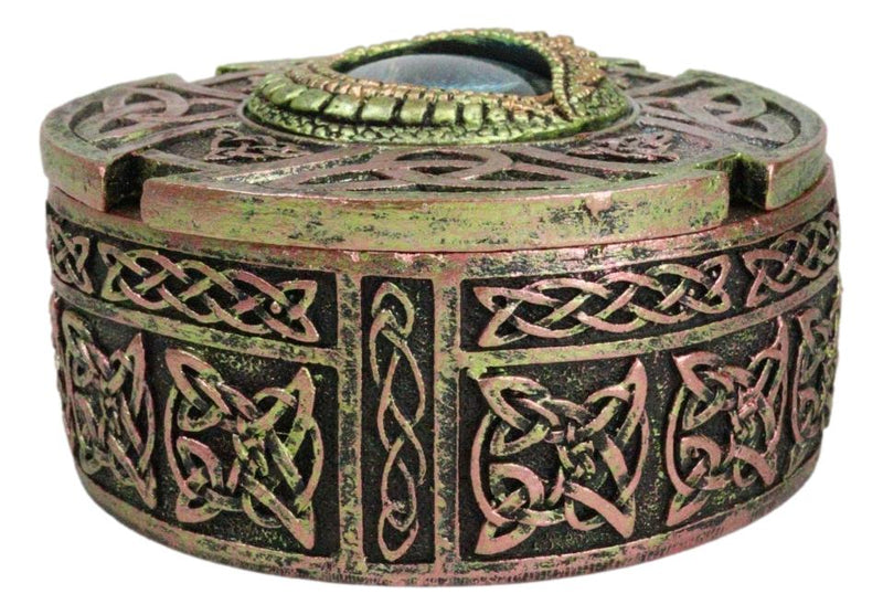 Eye Of The Dragon Celtic Sacred Knotwork Triskele Decorative Trinket Jewelry Box