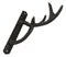 Cast Iron Vintage Western Rustic Stag Deer Antlers Multi Point Wall Hook Hanger