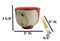 Red Cute Chubby Kitty Cat Ceramic Donburi Ramen Bowl With Chopsticks Set