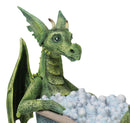 Amy Brown Whimsical Green Diva Dragon Immersing In Bubbly Bath Tub Figurine