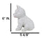 Realistic Adorable Sitting White Westie Dog Puppy Home Decor Figurine 6"H