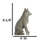 Cries Of The Night Sitting Alpha Grey Direwolf Wolf Home Decor Figurine 6"H