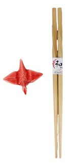 5 Pairs Of Colorful Origami Crane Birds Ceramic Rests With Wooden Chopsticks Set