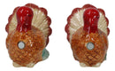 Autumn Festive Thanksgiving Dinner Turkey Hens Ceramic Salt And Pepper Shakers