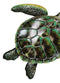 Marine Ocean Harmony Series Green Bermuda Elegant Sea Turtle Metal Wall Decor