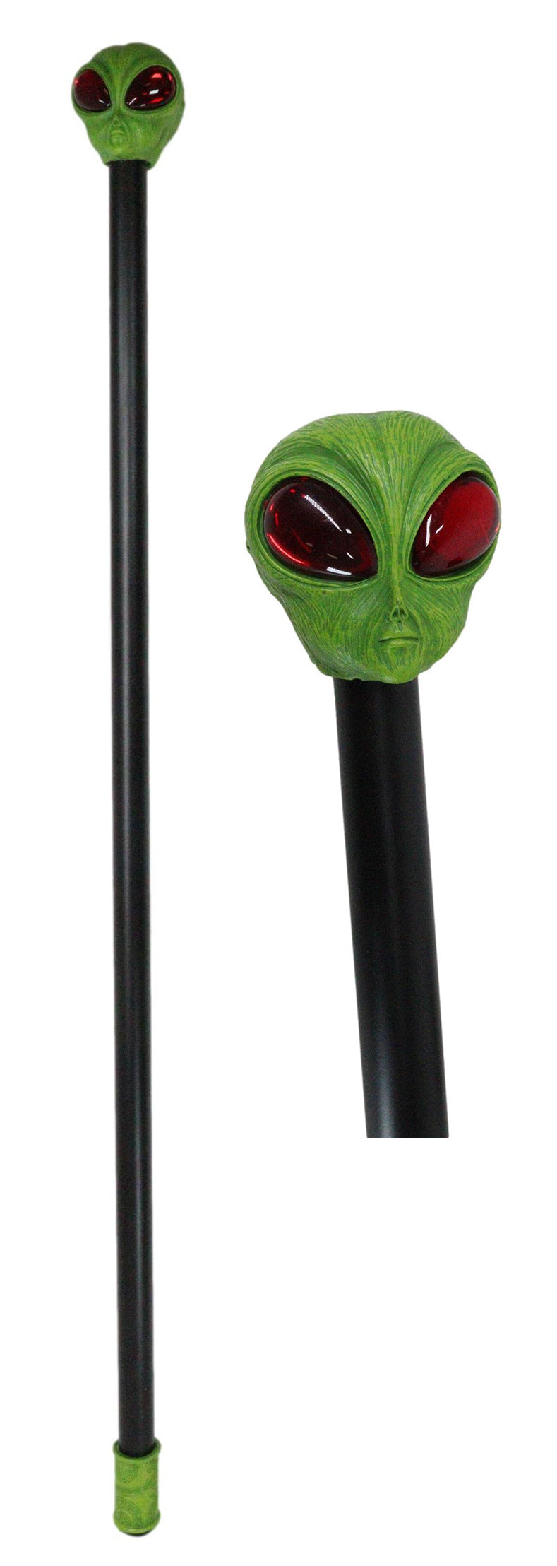 Green Roswell UFO Alien Extra Terrestrial Decorative Cosplay Prop Swagger Cane