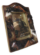 Rustic Western Cowboy 7 Lucky Horses Equine Beauty Easel Back Photo Frame 5"X7"