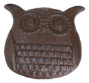 Cast Iron Whimsical Night Owl Small Decorative Jewelry Trinket Box Figurine