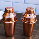 Transitional Modern Chic Style Stainless Steel Copper Finish Salt Pepper Shakers