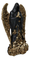 Gothic Death Prayer Grim Reaper Skeleton With Ossuary Skulls Wings Figurine