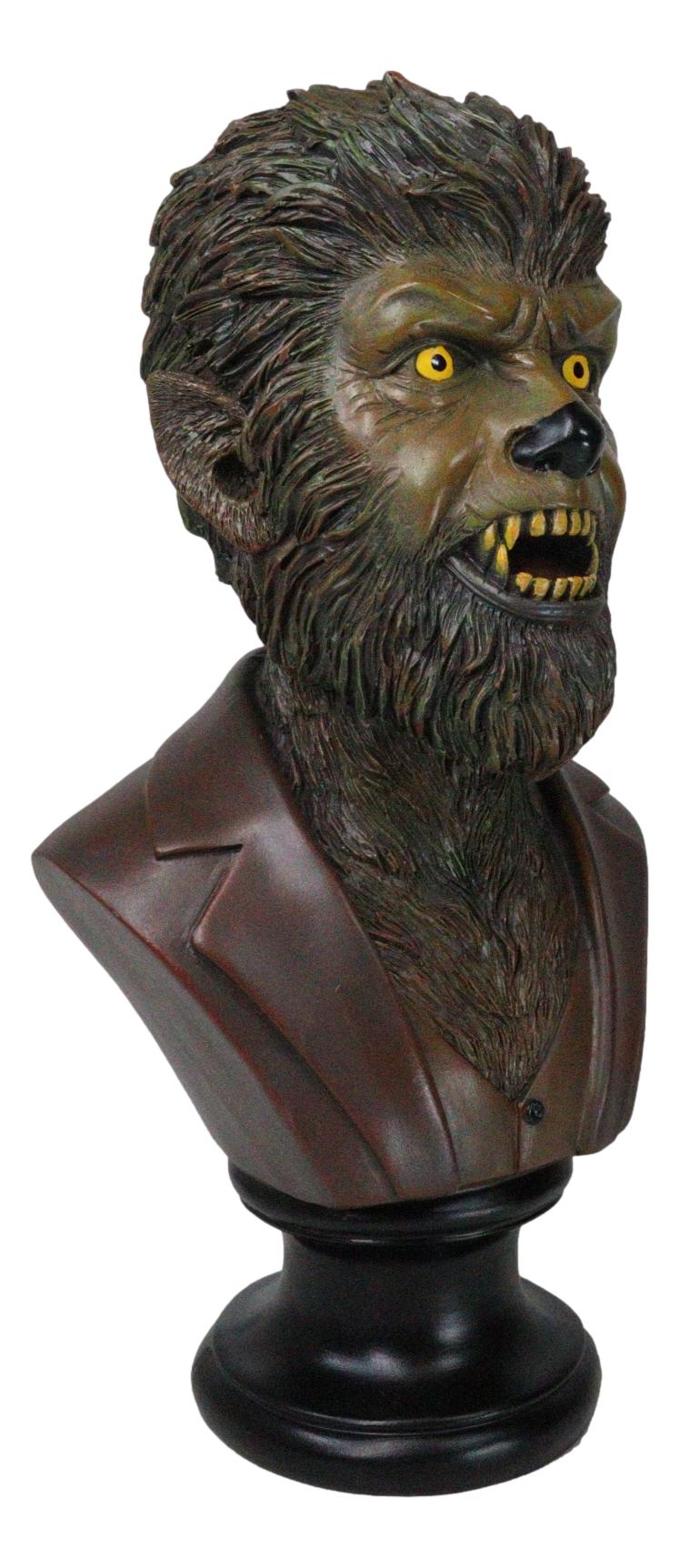 Underworld Gothic Werewolf Lycan Beast Wolfman Portrait Head Bust Figurine