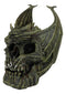 Hades Hellbringer Drogon Winged Behemoth Dragon Perching On Rocky Skull Figurine