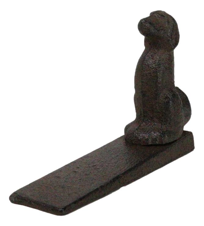 Rustic Cast Iron Whimsical Canine Cocker Spaniel Dog Door Stop Stopper Wedge