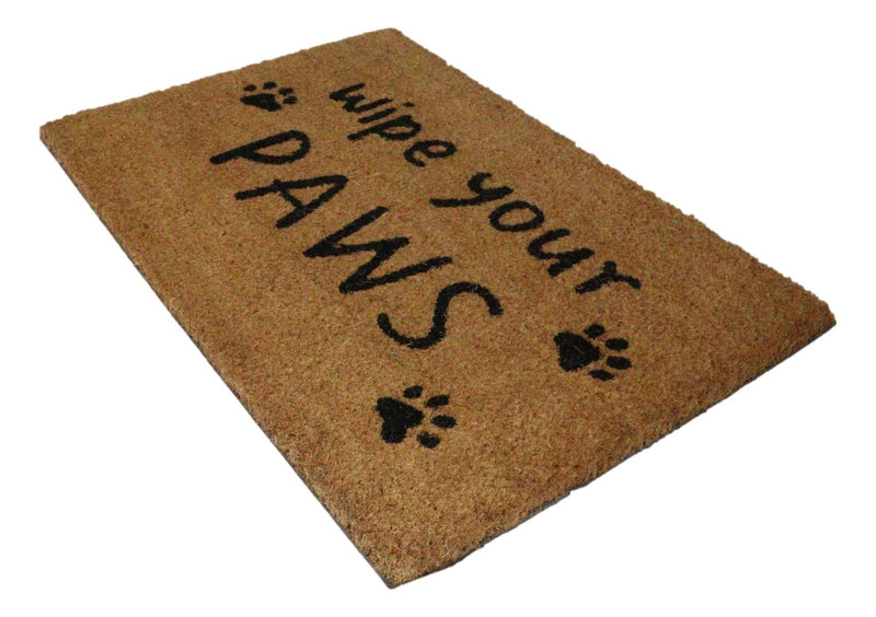 Wipe Your Paws Pet Friends Coir Coconut Fiber Welcome Floor Mat Doormat