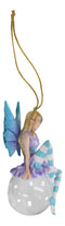 Blue Hyacinth Bubble Rider Fairy Hanging Ornament Amy Brown Holiday Collection