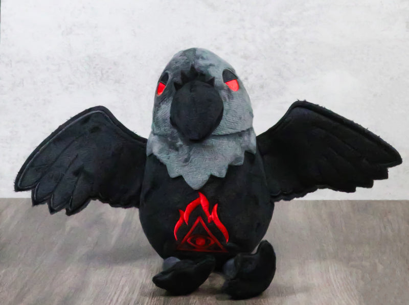 Mythical Fantasy Legend Gothic Quoth The Raven Nevermore Soft Plush Toy Doll