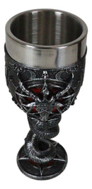 Sabbatic Goat Baphomet Sigil Red Blood Sacrifice Pentagram Serpent Wine Goblet