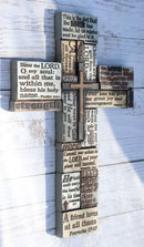 Large Inspirational Strength Faith Love Hope Christian Bible Verses Wall Cross