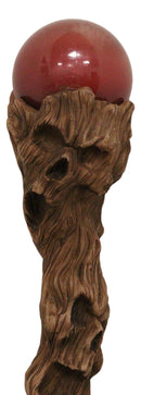 Twisted Tree Whispering Ghosts Skull Decorative 67"L Prop Cosplay Staff Cane