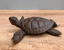 Rustic Cast Iron Sea Turtle Decorative Secret Key Concealer Trinket Box Figurine