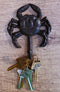 Pack of 2 Cast Iron Rustic Nautical Coastal Sea Shellfish Crab Wall Coat Hooks