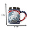 The Trail Of Painted Ponies Unconquered American Flag Patriot Horse Tankard Mug