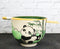 Bamboo Forest Green Panda Bear Ceramic Donburi Ramen Bowl With Chopsticks Set