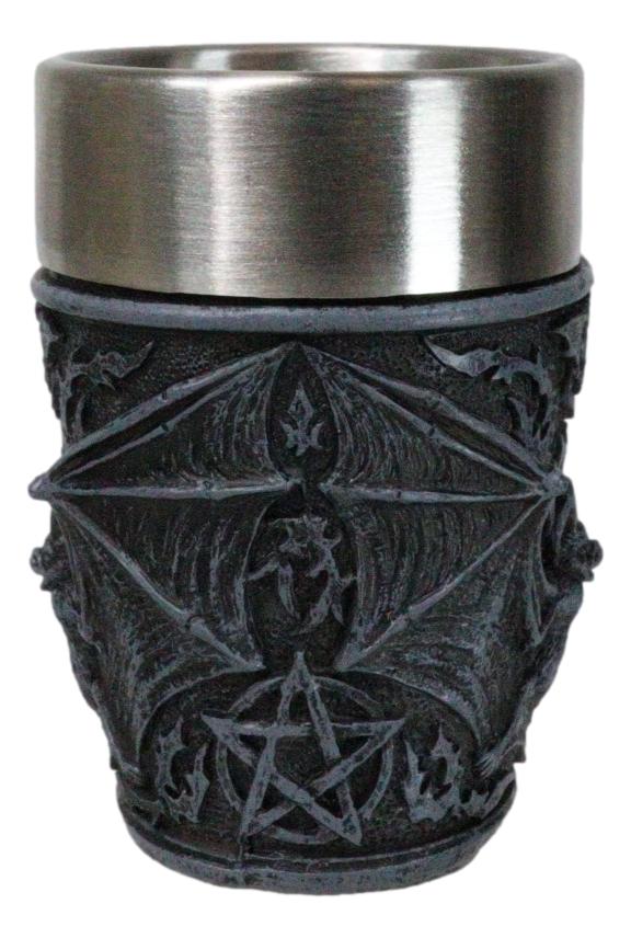 Set Of 4 Gothic Vampire Blood Sucking Night Terror Bats Shooter Shot Glasses