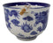 Blue White Oriental Dragon King Ceramic Donburi Ramen Bowl With Chopsticks Set