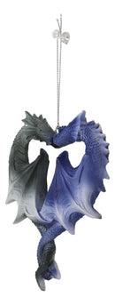 Anne Stokes Heart Shaped Night and Day Dragons Tree Hanging Ornament Figurine