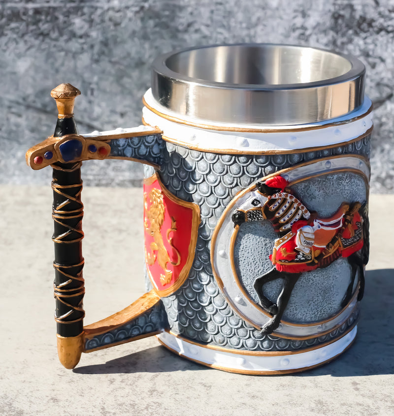 The Trail Of Painted Ponies Super Charger King's Cavalier War Horse Tankard Mug