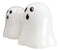 Halloween Gothic Spooky White Cloaked Ghosts Ceramic Salt And Pepper Shakers Set