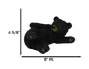 Whimsical Rustic Western Black Bear Cub Stretching Cell Phone Holder Figurine