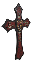 Rustic Western Love Hope Amazing Grace Lord Hear My Prayer Wall Cross Decor