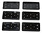 Pack Of 6 Black Neta Zara Sushi Case Sashimi Plates With Drip Holes 8" By 3.75"