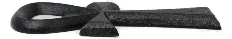 Pack Of 2 Cast Iron Black Egyptian Hieroglyph Ankh Key Hand Bottle Openers