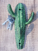 Pack Of 2 Cast Iron Rustic Western Desert Saguaro Cactus 3-Pegs Triple Wall Hook