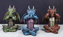 Dungeons And Dragons See Hear Speak No Evil Wise Dragons Set of 3 Figurines