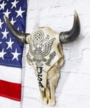 Patriotic American Eagle Great Seal of The United States Cow Skull Wall Decor